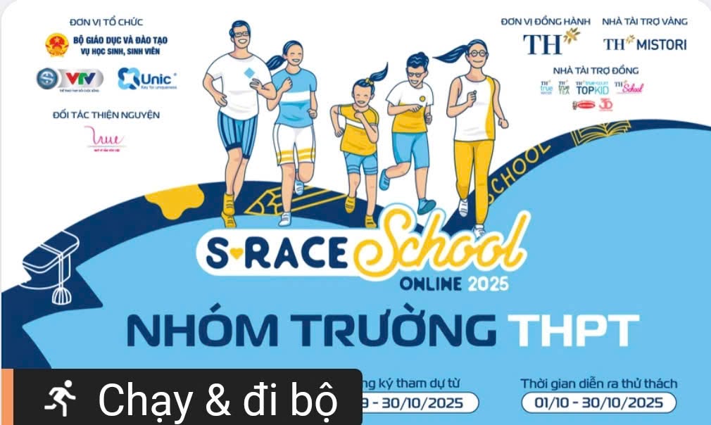 Tinh thần thể thao của thầy và trò trường THPT chuyên Nguyễn Trãi tại S-race school online